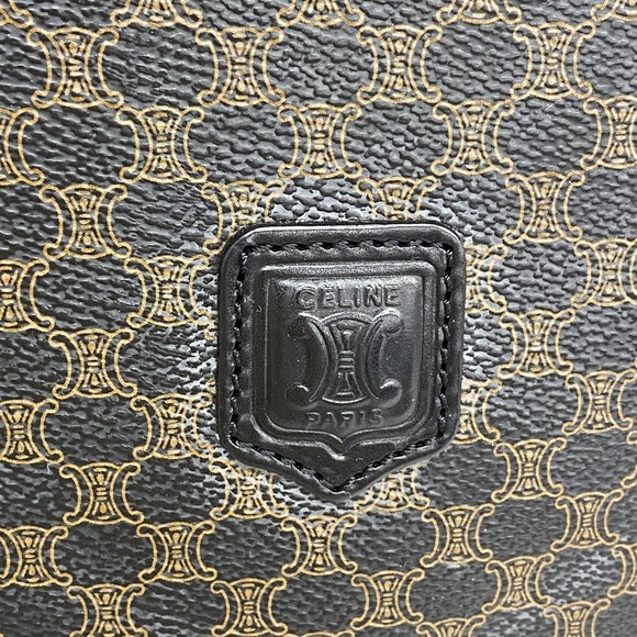 Celine Brown Black Handbag Macadam - Picture 7 of 9